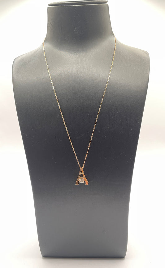 *MD0011 Mini Eiffel Moissan Diamond Pendant